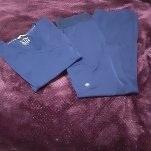 Navy women's scrub set